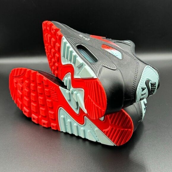 Nike Air Max 90 Leather 'Black Crimson Glacier Ice' - Picture 7 of 10